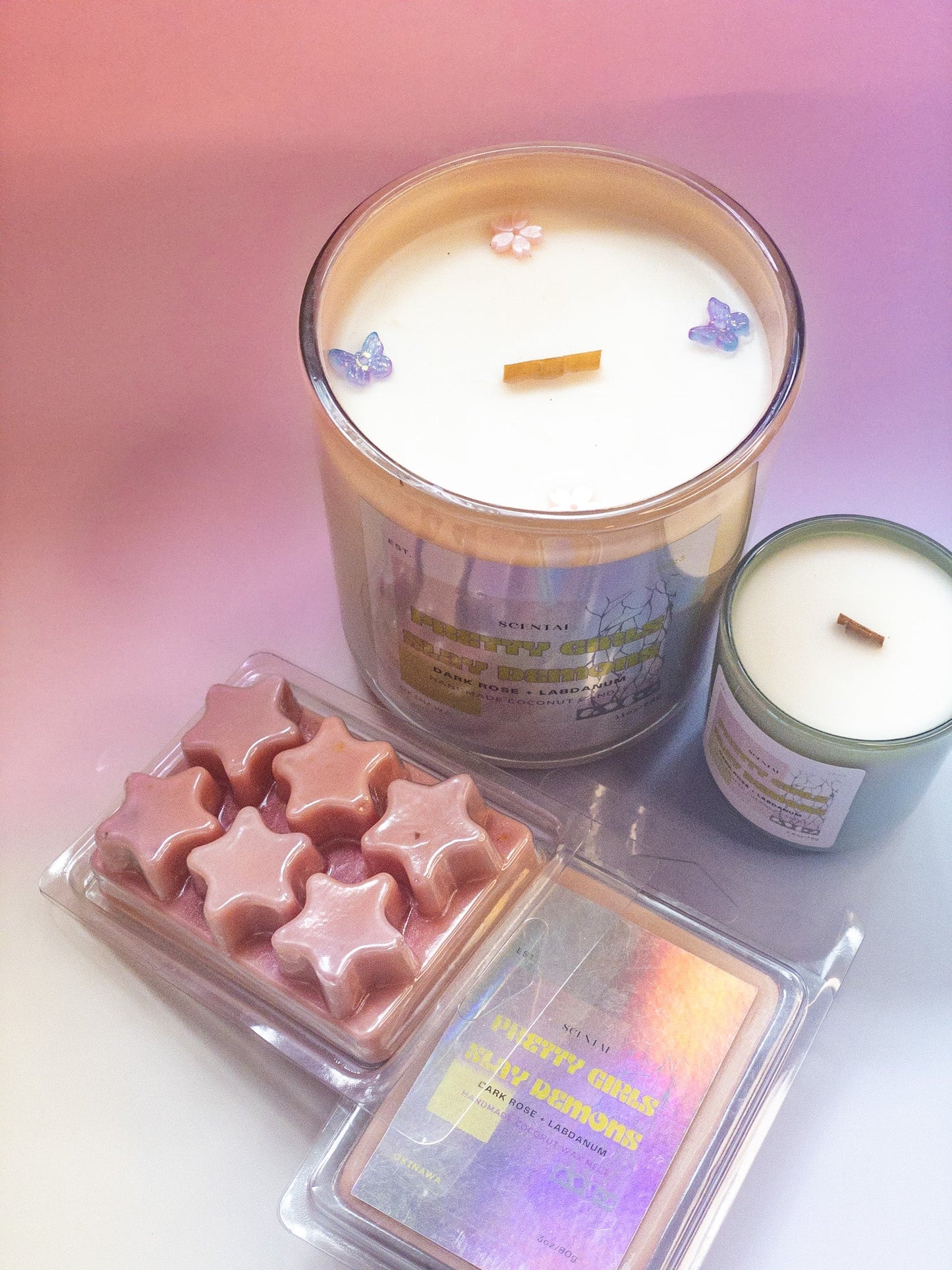 Pretty Girls Slay Demons Mini Candles