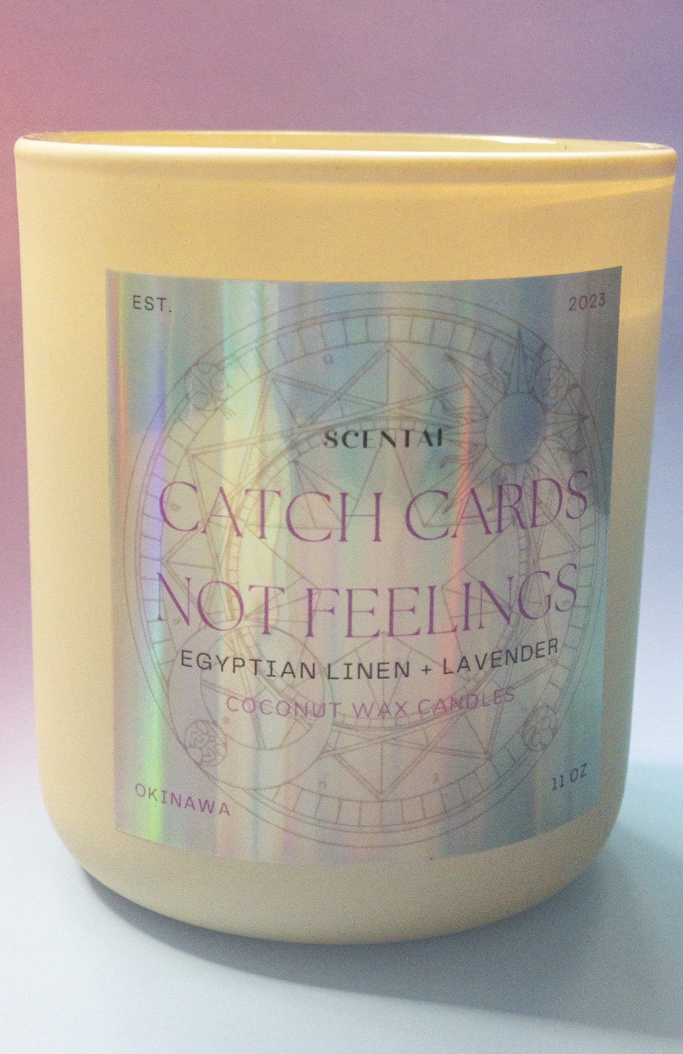 Catch Cards Not Feelings Candle