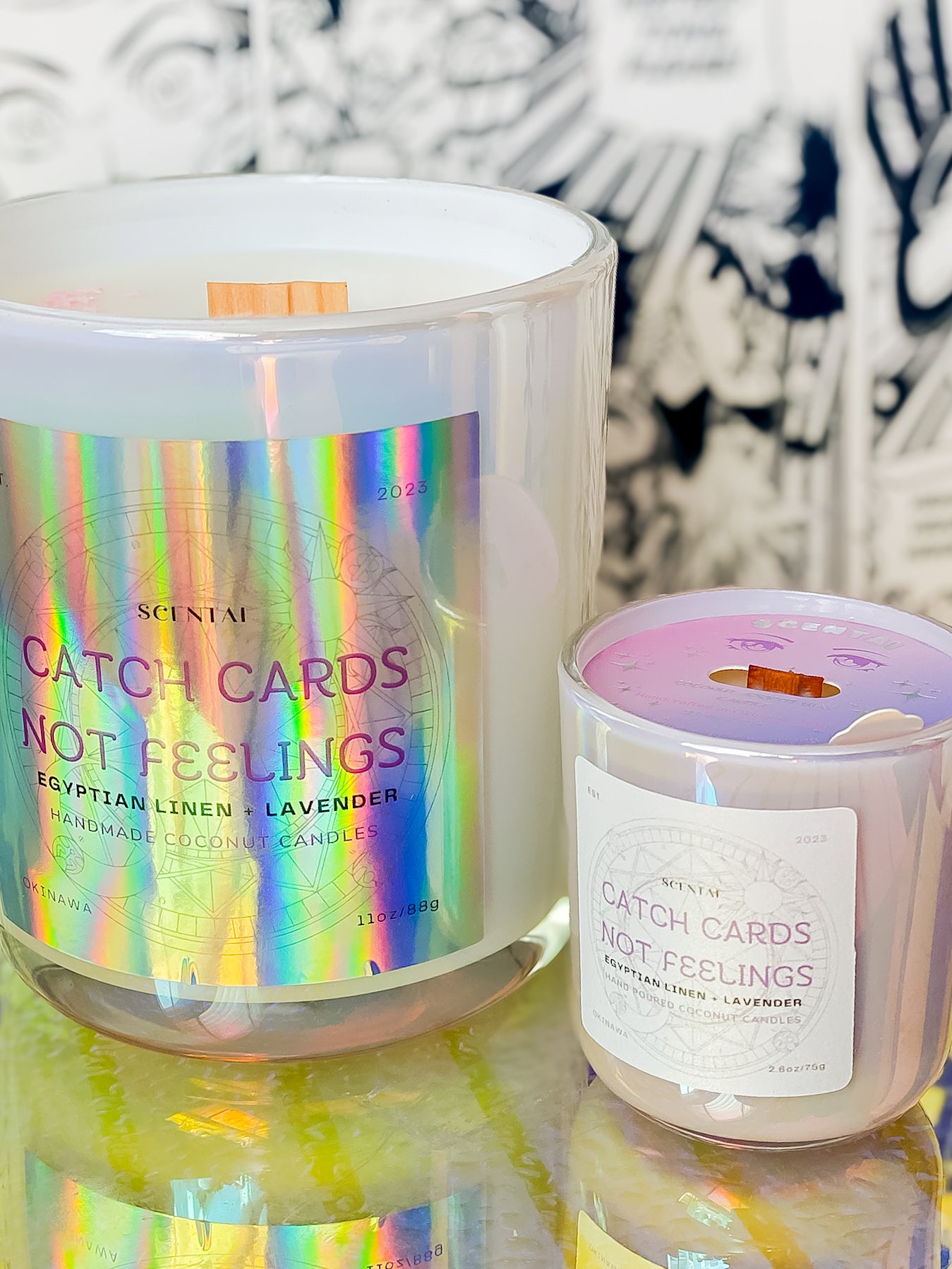 Catch Cards Not Feelings Mini Candle